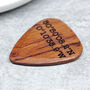 Personalised Wooden Coordinate Plectrum, thumbnail 2 of 2