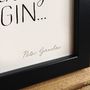 Personalised 'Let The Evening Be Gin' Print, thumbnail 8 of 10