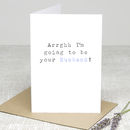 'your Husband' Wedding Day Card By Slice Of Pie Designs ...