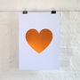Foil Love Heart Print, thumbnail 3 of 4