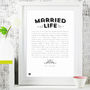 'Married Life' Modern Style Art Poem, thumbnail 2 of 3