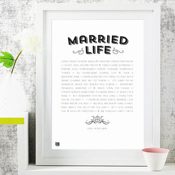 'Married Life' Modern Style Art Poem, 2 of 3
