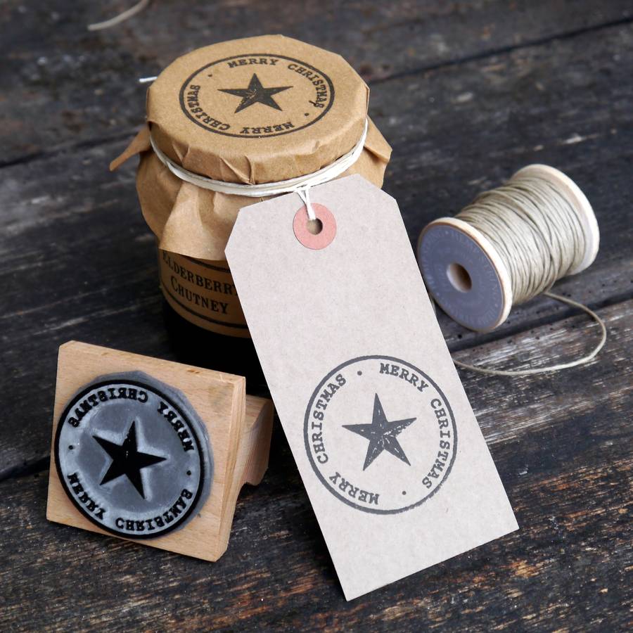 Christmas Star Stamp By English Stamp Company
