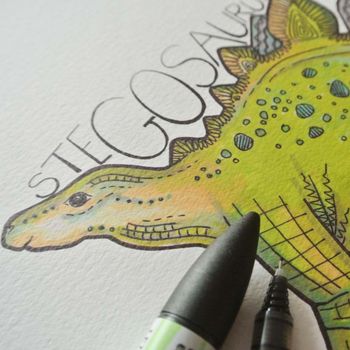 Stegosaurus Dinosaur Print, 3 of 3