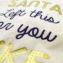 'Santa Left This For You' Name In Lights Christmas Sack, thumbnail 4 of 8