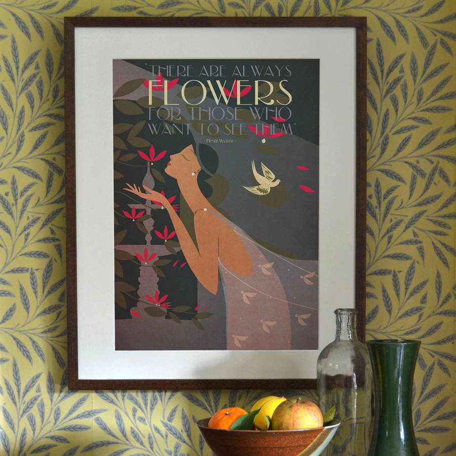 'flowers' art print by red gate arts