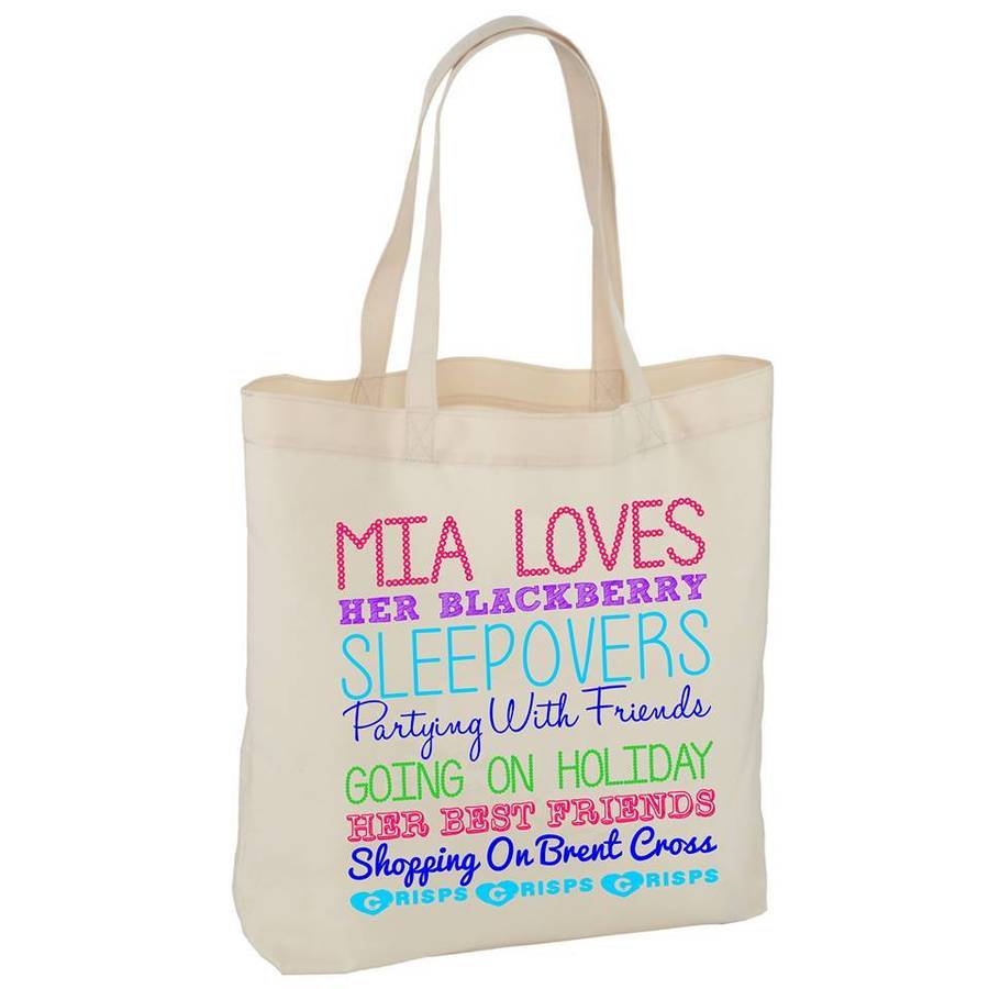 personalised large bag