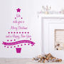 Personalised Christmas Tree Wall Sticker, thumbnail 1 of 2