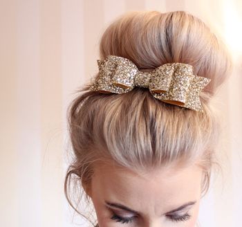 Oversized Glitter Hair Bow 14 Colours To Choose, 2 of 12