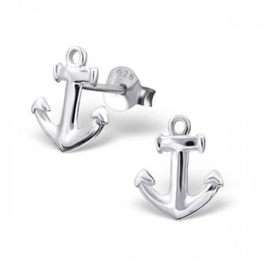 Anchor Earrings In Sterling Silver By Lucy Loves Neko Anchor Earrings In Sterling Silver By Lucy Loves Neko Notonthehighstreet