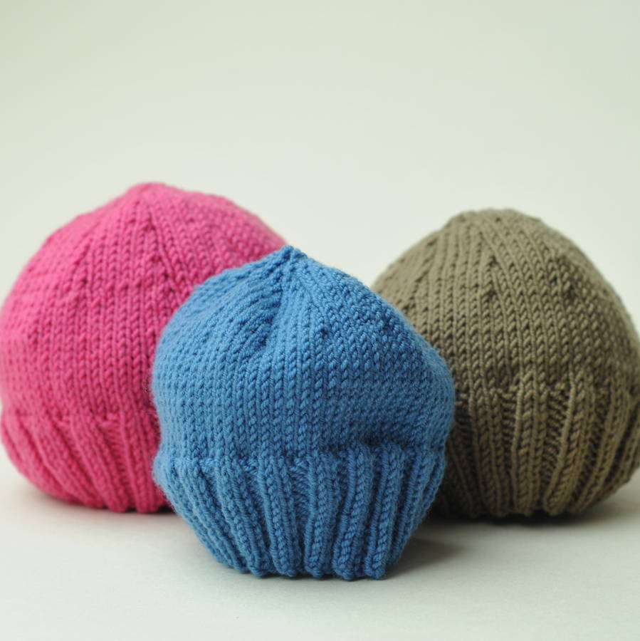 Hand Knitted Woollen Baby Hat By Hay Baby