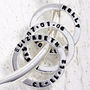 Silver Bangle With Tiny Text Personalised Bday Beads, thumbnail 5 of 6