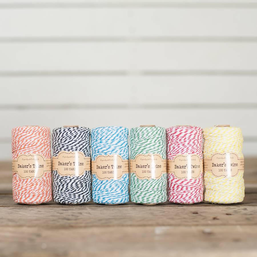 Twine, Wooden Peg And Luggage Tag Gift Wrap Set By The Orchard