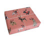 One Sheet Of Deer Dogs Gingham Wrapping Paper, thumbnail 1 of 4