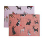 One Sheet Of Deer Dogs Gingham Wrapping Paper, thumbnail 4 of 4