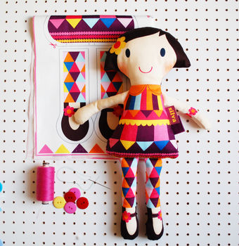 Personalised Sew Your Own Doll Kit, 7 of 8