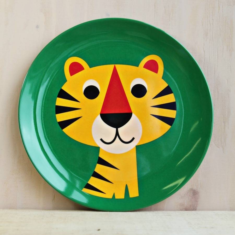 Tiger Melamine Plate By Posh Totty Designs Interiors