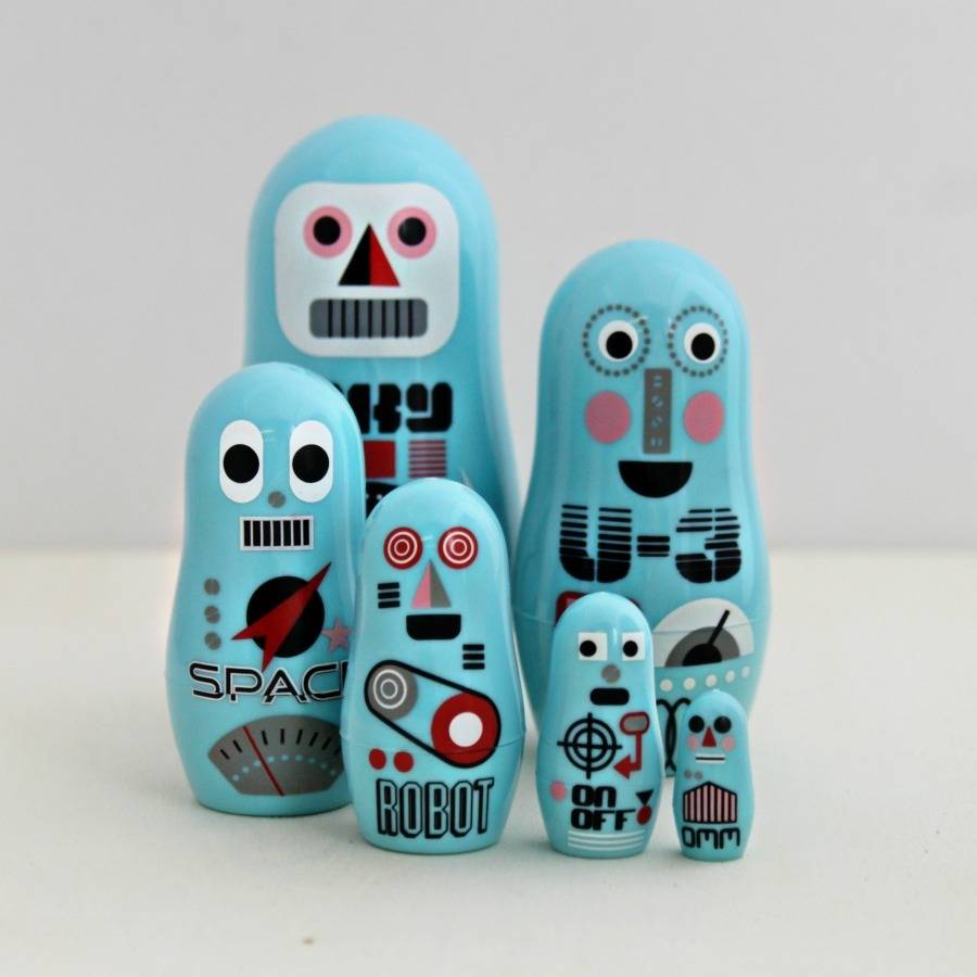 robot nesting dolls