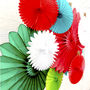 Christmas Paper Fan Decoration Collection, thumbnail 2 of 5
