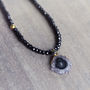 Black Spinel, Diamond And Amethyst Necklace, thumbnail 3 of 12