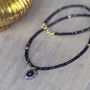 Black Spinel, Diamond And Amethyst Necklace, thumbnail 6 of 12