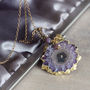 Amethyst, Gold And Diamond Chain Necklace, thumbnail 2 of 12