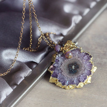 Amethyst, Gold And Diamond Chain Necklace, 2 of 12