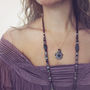 Amethyst, Gold And Diamond Chain Necklace, thumbnail 5 of 12