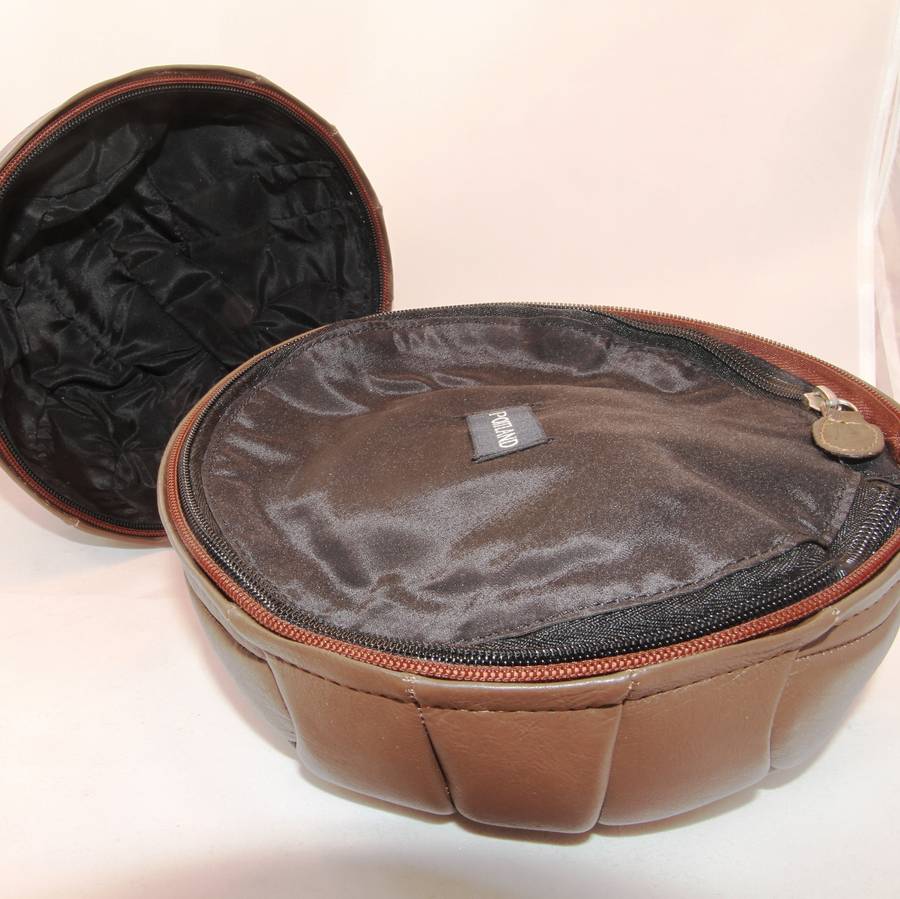 Leather Football Mens Wash Bag By British and Bespoke