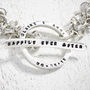 Silver Tiny Text Message Multi Link Toggle Necklace, thumbnail 3 of 4