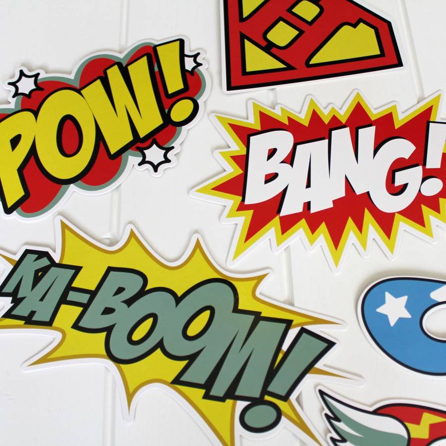 photo booth selfies superhero by nest | notonthehighstreet.com