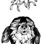 Mistletoe Snoggy Doggy Christmas Card, thumbnail 2 of 2