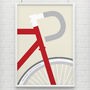 Personalised 'Ride' Bike Unframed Poster, thumbnail 1 of 4