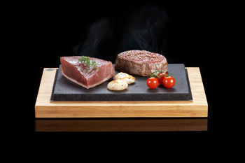 The Steak Sharer Hot Stone Cooking Lava Set, 4 of 6