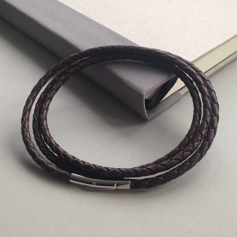 how to make triple wrap leather bracelet