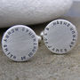 Personalised Disc Cuff Links, thumbnail 6 of 8