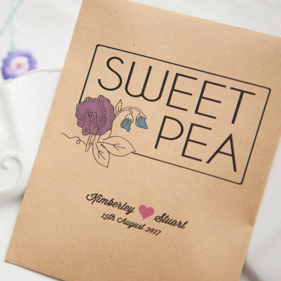 Sweet Pea Personalised Seed Packet, 1 of 6