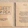 Sweet Pea Personalised Seed Packet, thumbnail 3 of 6