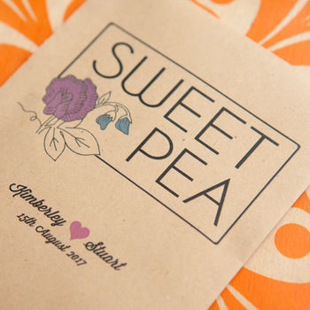 Sweet Pea Personalised Seed Packet, 2 of 6