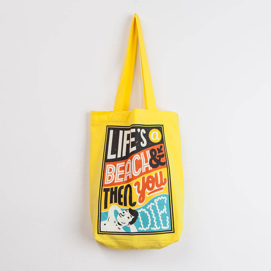 Life's A Beach – Tote Bag By Evermade | notonthehighstreet.com