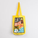 lifes a beach tote