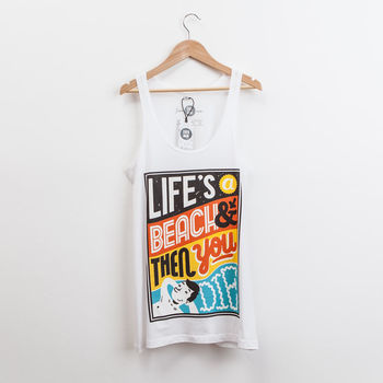 Life's A Beach – Womens Vest, 3 of 3
