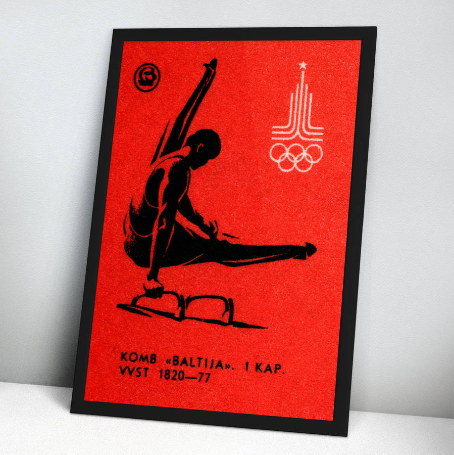 1980 Moscow Olympics Gymnastics Print, 1 of 2