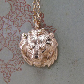 Curio Vintage Lion Pendant, 2 of 3