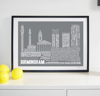 Birmingham Typography Print, 4 of 8