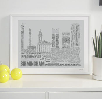 Birmingham Typography Print, 5 of 8