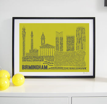 Birmingham Typography Print, 2 of 8