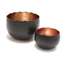 Thumb Hammered Copper Bowl 