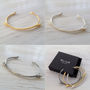 Sterling Silver Or Gold Vermeil Handmade Twig Bangle, thumbnail 4 of 6
