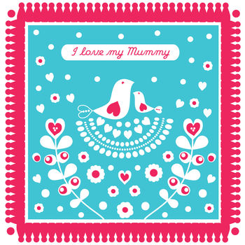 I Love My Mummy Blooming Kisses Card, 2 of 2